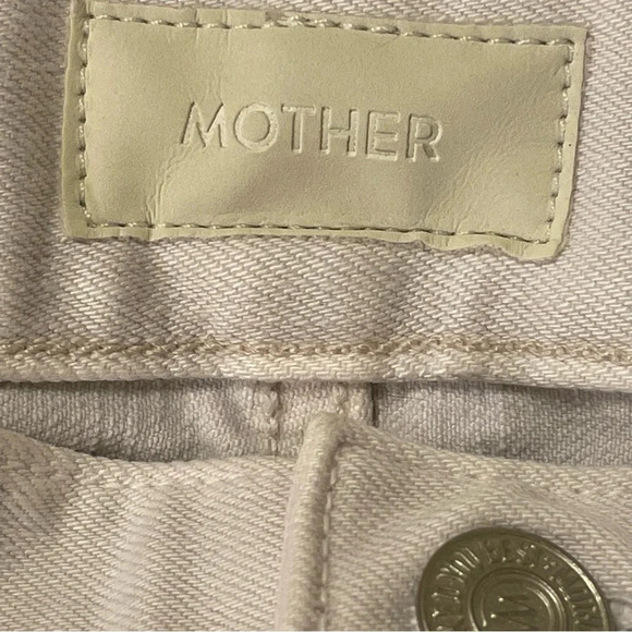 MOTHER The Neat The Devil May Care Chalk Jeans in White - Picture 6 of 11